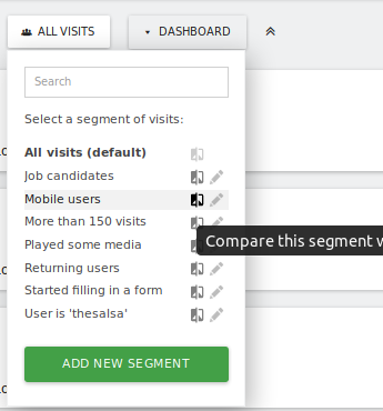 Segment comparison feature