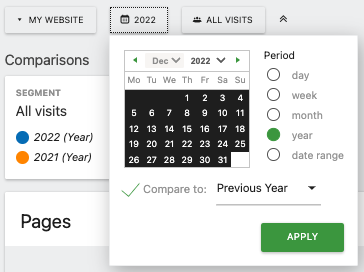 Date Comparison Selector