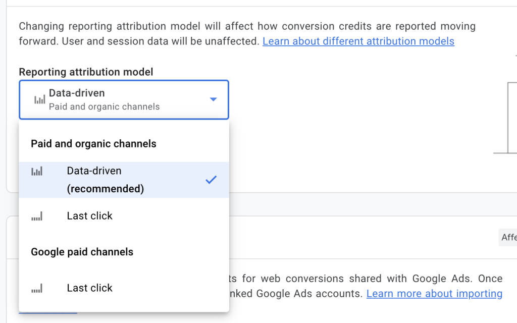 GA4 attribution model