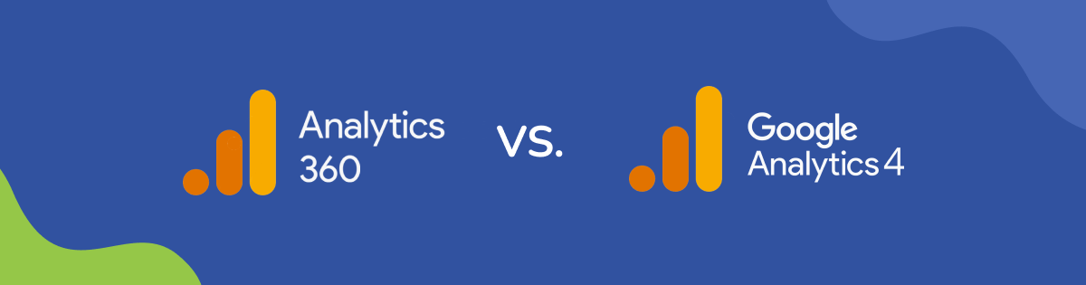 Featured image showing GA360 vs. GA4 logos