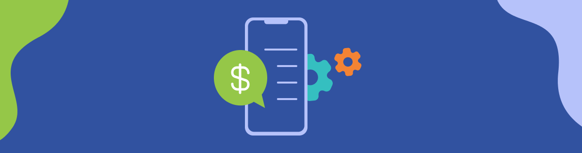 An icon representing fintech mobile applications